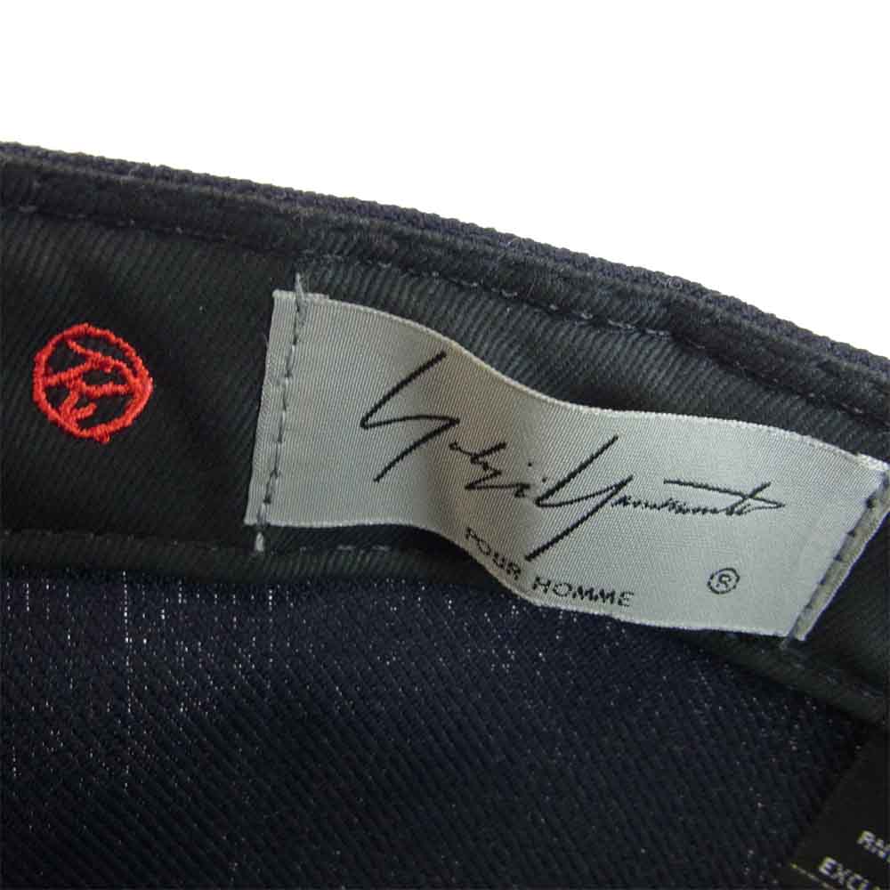 Yohji Yamamoto ヨウジヤマモト × New Era ニューエラ Navy Serge Metal Logo ダークネイビー系 60cm【新古品】【未使用】【中古】