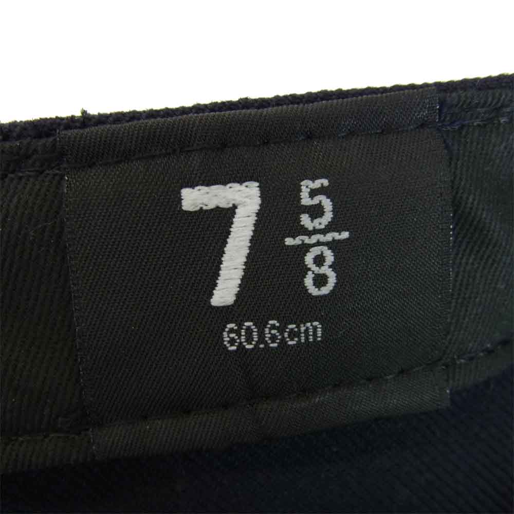 Yohji Yamamoto ヨウジヤマモト × New Era ニューエラ Navy Serge Metal Logo ダークネイビー系 60cm【新古品】【未使用】【中古】