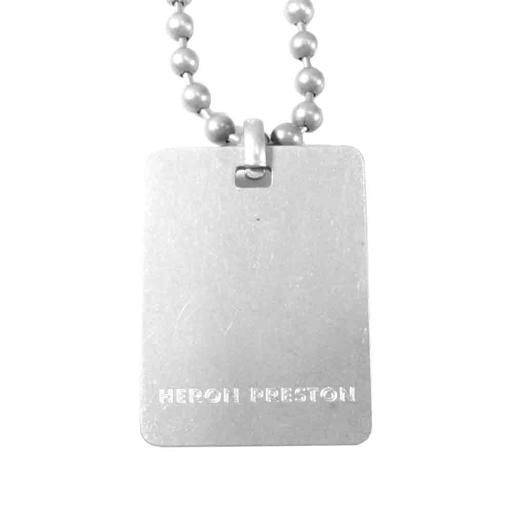 ヘロンプレストン HMOF20-340 ドッグタグ ネックレス シルバー系【極上美品】【中古】