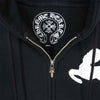 CHROME HEARTS クロムハーツ（原本無） フォティ 裏サーマル ジップ パーカー ブラック系 S【中古】