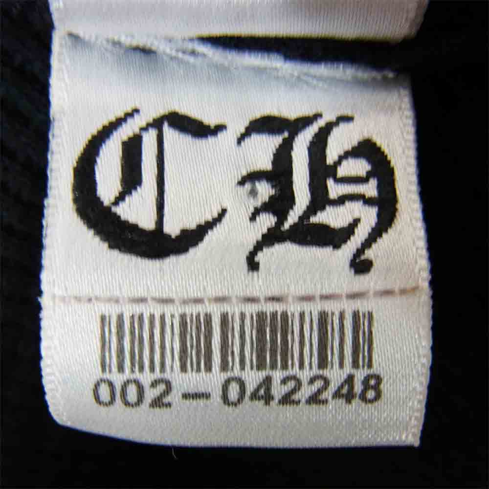 CHROME HEARTS クロムハーツ（原本無） フォティ 裏サーマル ジップ パーカー ブラック系 S【中古】