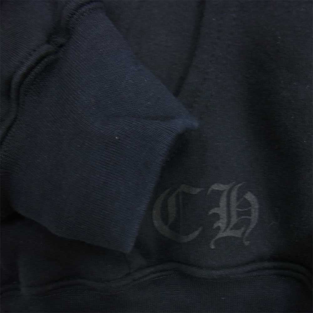 CHROME HEARTS クロムハーツ（原本無） フォティ 裏サーマル ジップ パーカー ブラック系 S【中古】