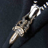 CHROME HEARTS クロムハーツ（原本無） フォティ 裏サーマル ジップ パーカー ブラック系 S【中古】