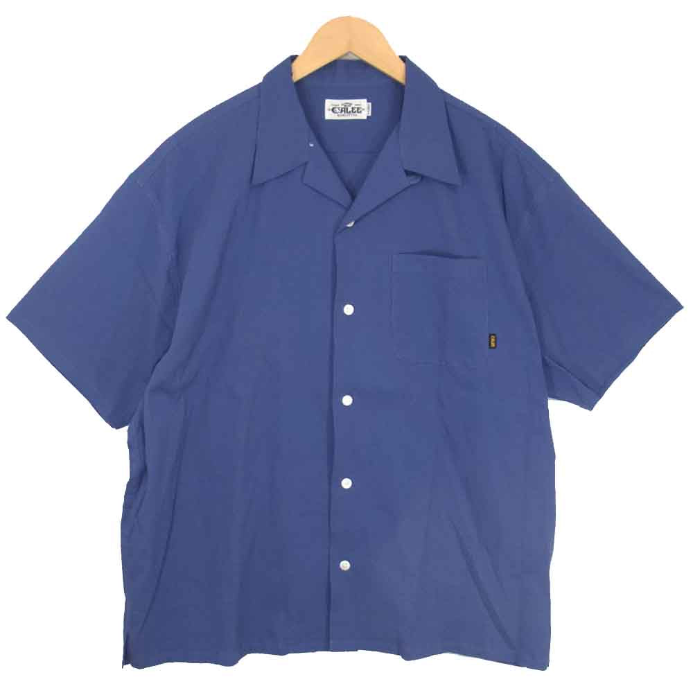 CALEE キャリー S/S WORK SHIRT 半袖 ワークシャツ L 紺