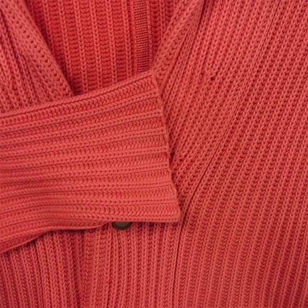 junhashimoto ジュンハシモト KNT006K06 SANDBLAST SHAWL COLLAR CARDIGAN サンドブラスト ショール カラー カーディガン ピンク系 3【美品】【中古】