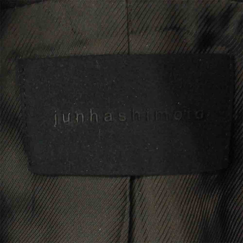 junhashimoto ジュンハシモト 1011922022 SHORT WRAP COAT ウール ショート ラップ コート ブラック系 3【美品】【中古】
