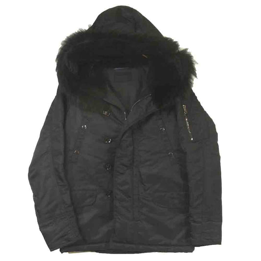 junhashimoto ジュンハシモト 14AW BLS1304009 SHAWL COLLAR N-3B ショール カラー ジャケット ブラック系 3【美品】【中古】