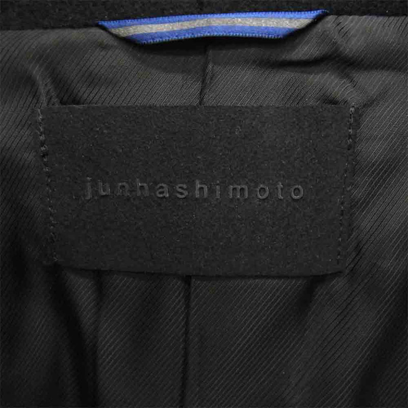 junhashimoto ジュンハシモト 18AW 1011820004 WRAP COAT ウール ラップ コート ブラック系 3【美品】【中古】