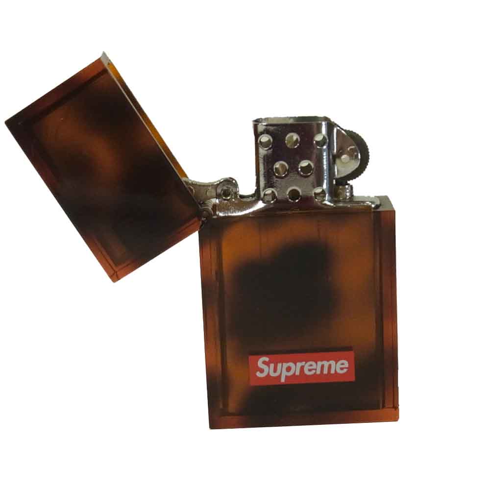 Supreme シュプリーム 19AW Tsubota Pearl Hard Edge Lighter ツボタ パール ハードエッジ オイル ライター ブラウン系【新古品】【未使用】【中古】