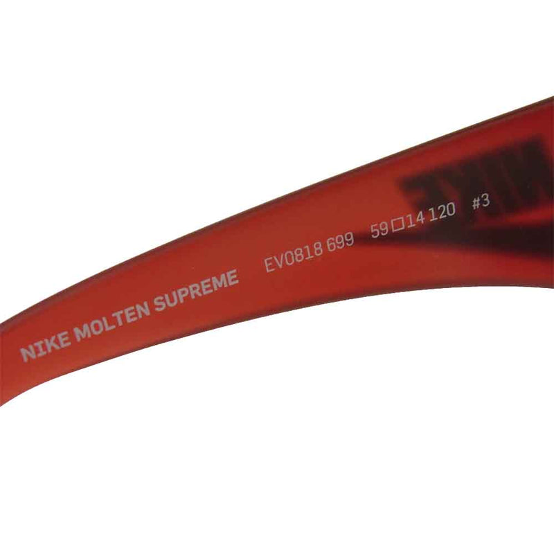 Supreme シュプリーム 19AW EV0818-699 Nike ナイキ Molten Sunglasses モルテン サングラス レッド系  59□14-120【新古品】【未使用】【中古】