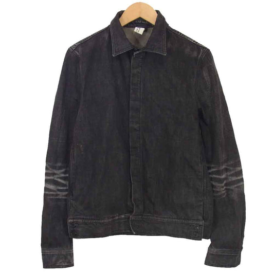 DIOR HOMME ディオールオム 10 corso como COMME des GARCONS ディエチコルソコモ コムデギャルソン 比翼ボタン デニム ジャケット ブラック系 46【中古】