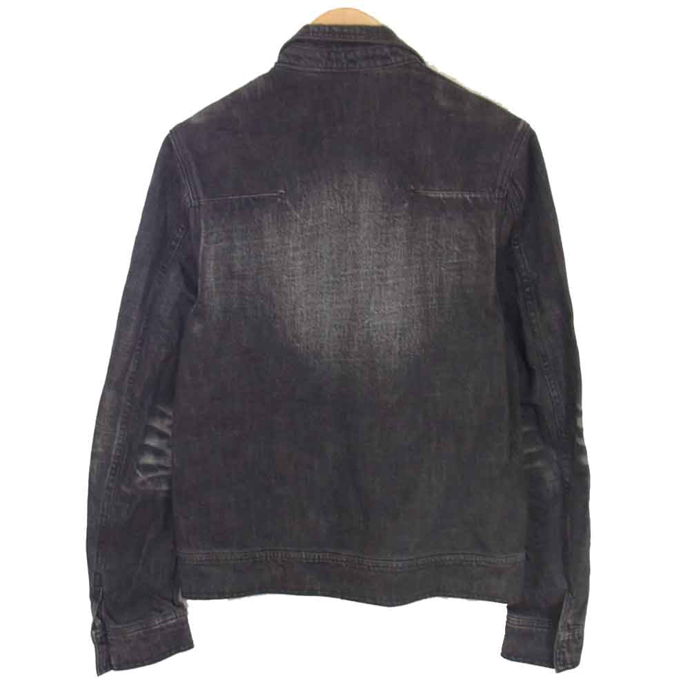 DIOR HOMME ディオールオム 10 corso como COMME des GARCONS ディエチコルソコモ コムデギャルソン 比翼ボタン デニム ジャケット ブラック系 46【中古】
