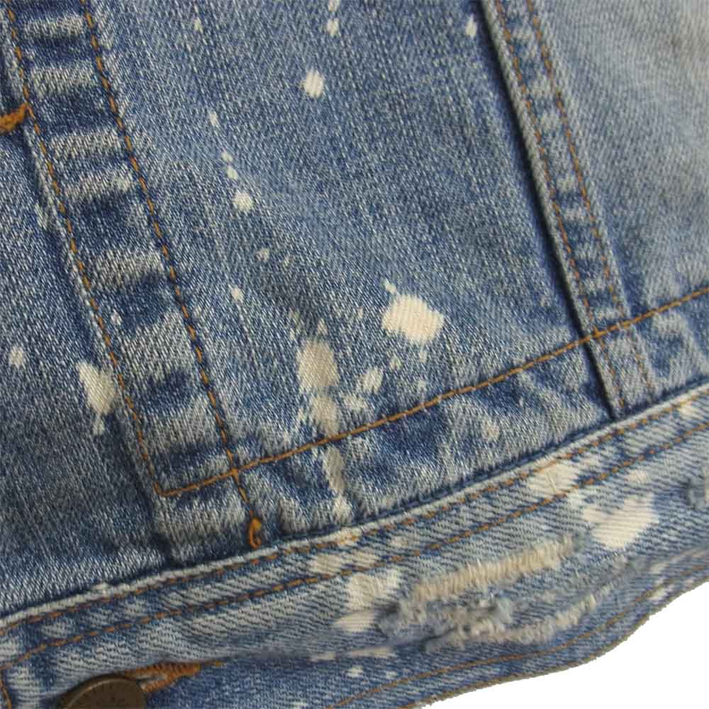 DOLCE&GABBANA ドルチェアンドガッバーナ 05SS ZDS06 806S USED加工 ミッキーマウス プリント デニム ジャケット インディゴブルー系 48【中古】