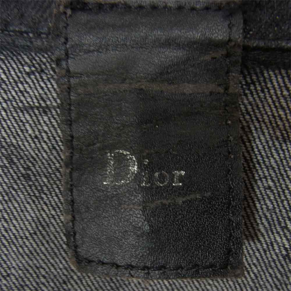 DIOR HOMME ディオールオム 05SS 5EH1011482 国内正規品 エディ期 ウォッシュ加工 デニム デニムジャケット ブラック系 46【中古】