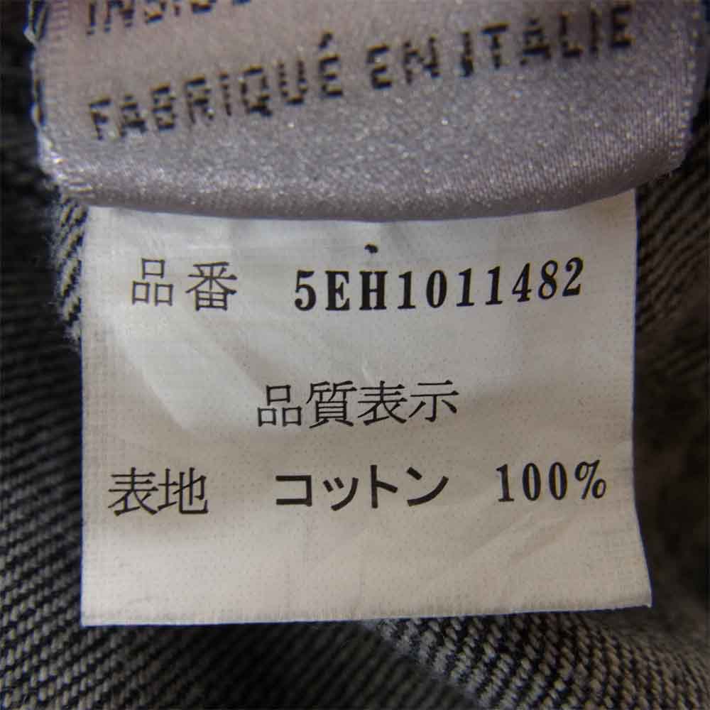 DIOR HOMME ディオールオム 05SS 5EH1011482 国内正規品 エディ期 ウォッシュ加工 デニム デニムジャケット ブラック系 46【中古】
