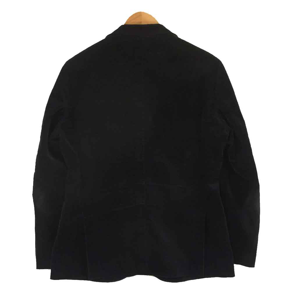 BARNEYS NEWYORK バーニーズニューヨーク 1173674 ベロア テーラード ジャケット ダークネイビー系 48【美品】【中古】