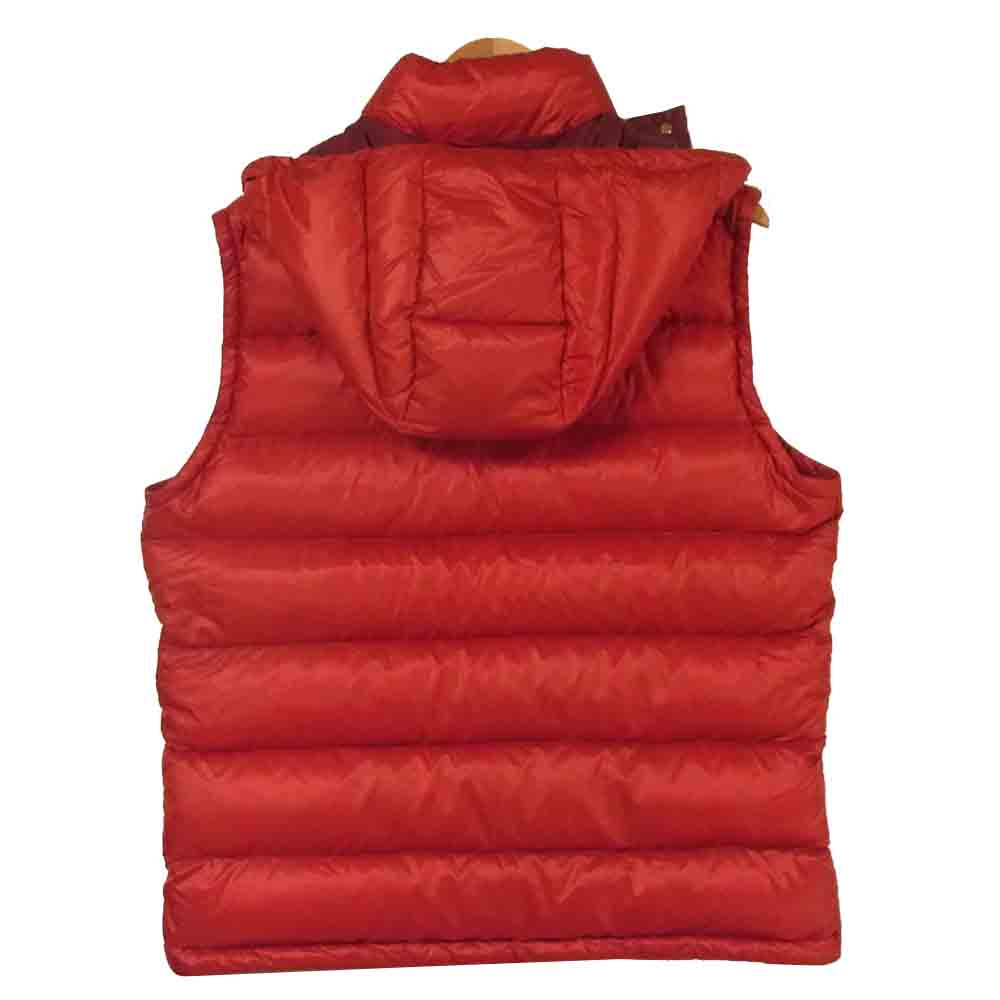 MONCLER モンクレール GERS GILET ジレ ダブルワッペン ダウン ベスト ブルガリア製 レッド系 4【中古】