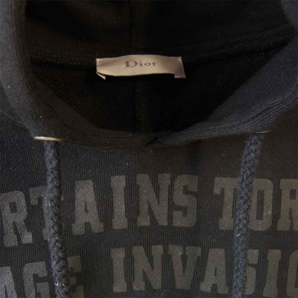 DIOR HOMME ディオールオム 05AW 5HH3068201 グラムロック期 THE END プリント パーカー ブラック系 S【中古】