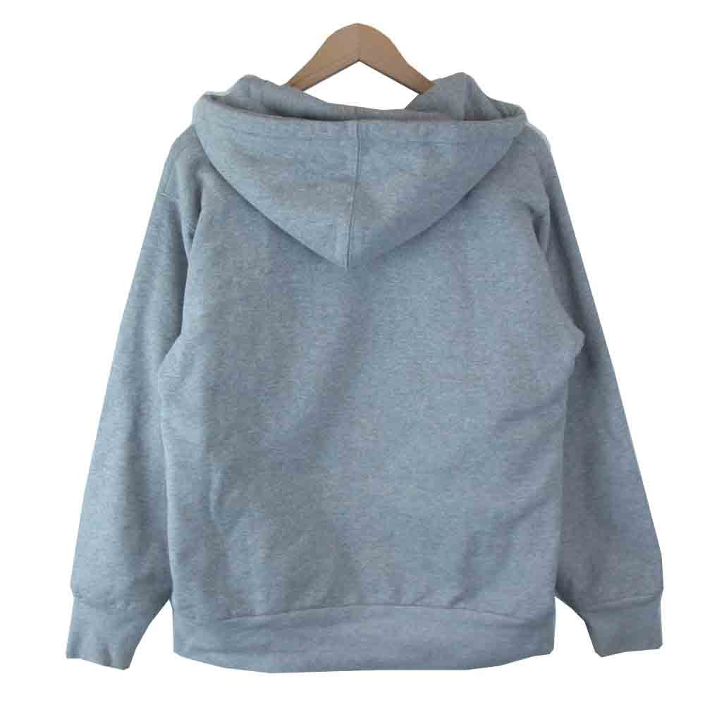 Supreme シュプリーム 17AW Arc Logo Thermal Zip Up Sweatshirt アーチロゴ サーマル ジップアップ スウェット パーカー グレー系 M【中古】