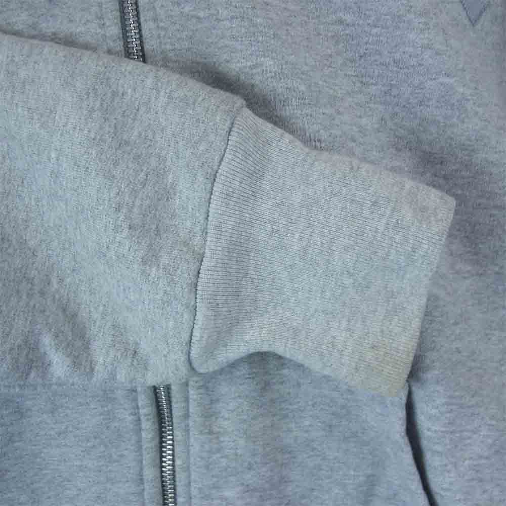 Supreme シュプリーム 17AW Arc Logo Thermal Zip Up Sweatshirt アーチロゴ サーマル ジップアップ スウェット パーカー グレー系 M【中古】