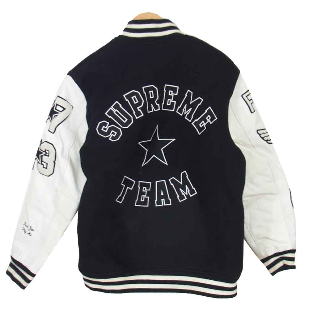 Supreme シュプリーム 05AW  NY 1994 VARSITY JACKET ニューヨーク ヴァーシティ ジャケット ブラック系 ホワイト系 M【中古】