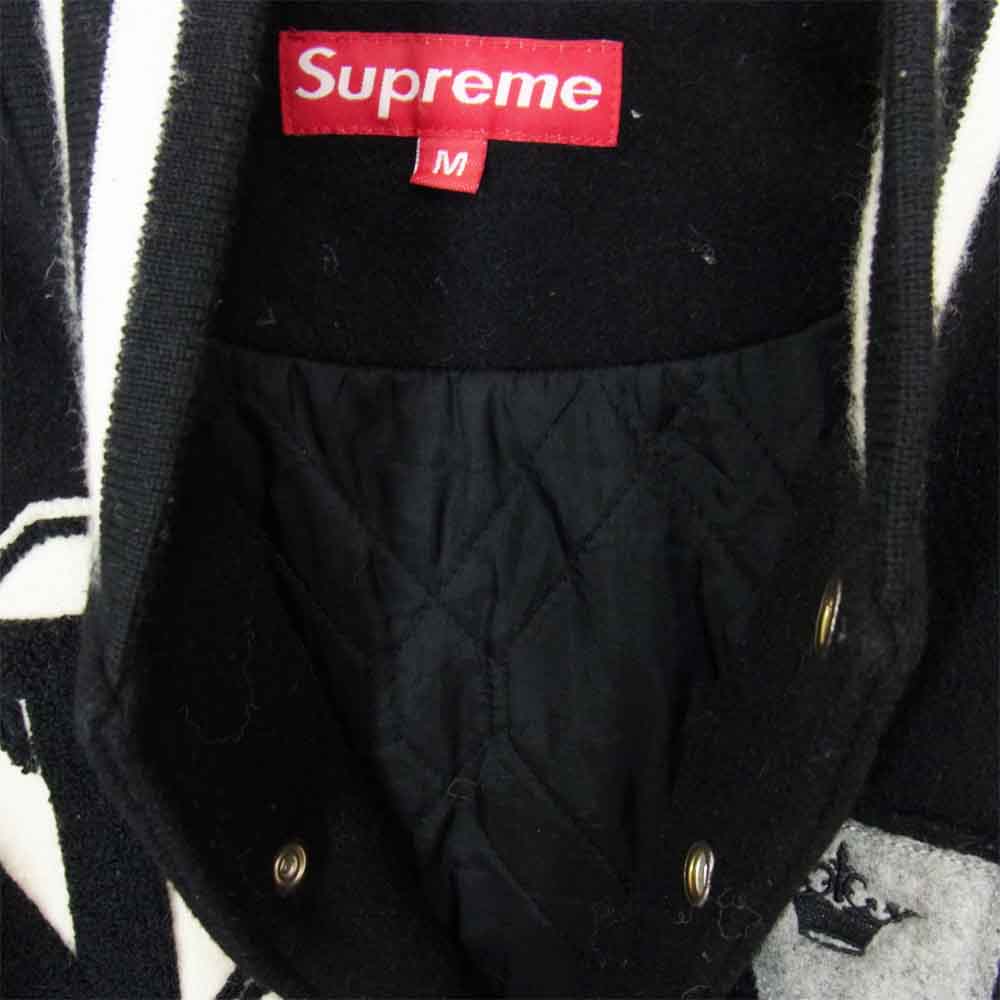 Supreme シュプリーム 05AW  NY 1994 VARSITY JACKET ニューヨーク ヴァーシティ ジャケット ブラック系 ホワイト系 M【中古】