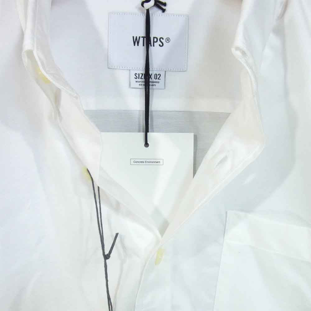 WTAPS ダブルタップス 20SS 201TQDT-SHM02 Thomas Mason OXFORD Shirt BD LS 01トーマス メイソン オックスフォード 長袖 シャツ ホワイト系 M【新古品】【未使用】【中古】