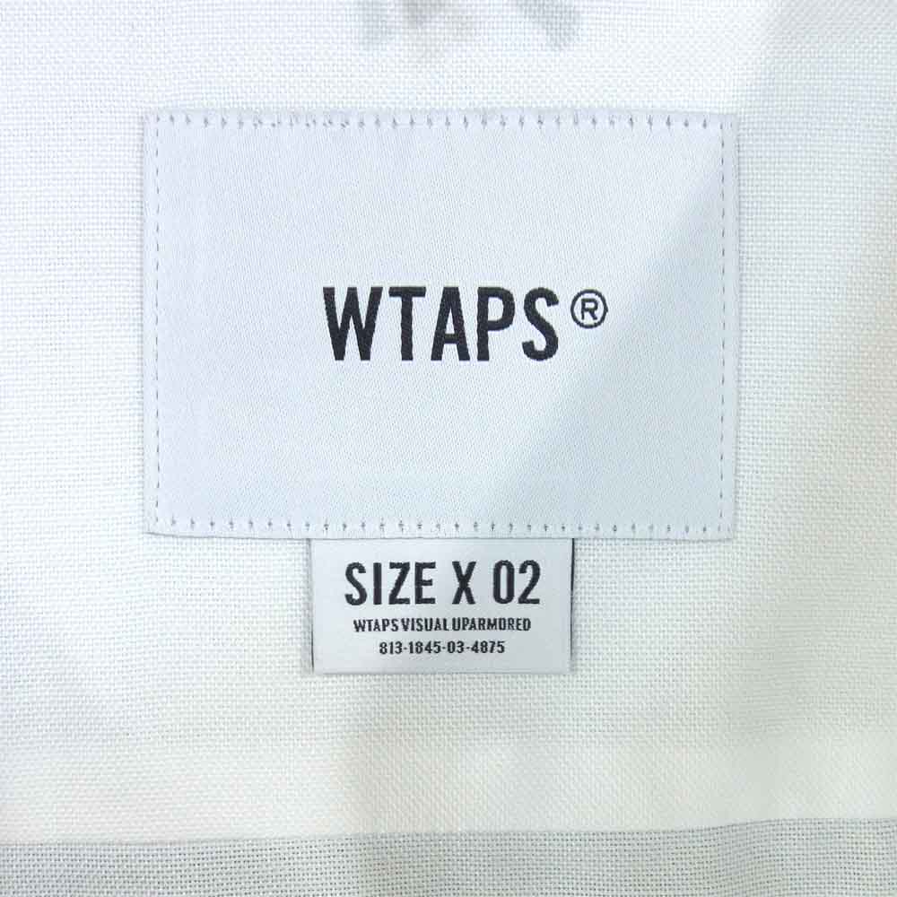 WTAPS ダブルタップス 20SS 201TQDT-SHM02 Thomas Mason OXFORD Shirt BD LS 01トーマス メイソン オックスフォード 長袖 シャツ ホワイト系 M【新古品】【未使用】【中古】