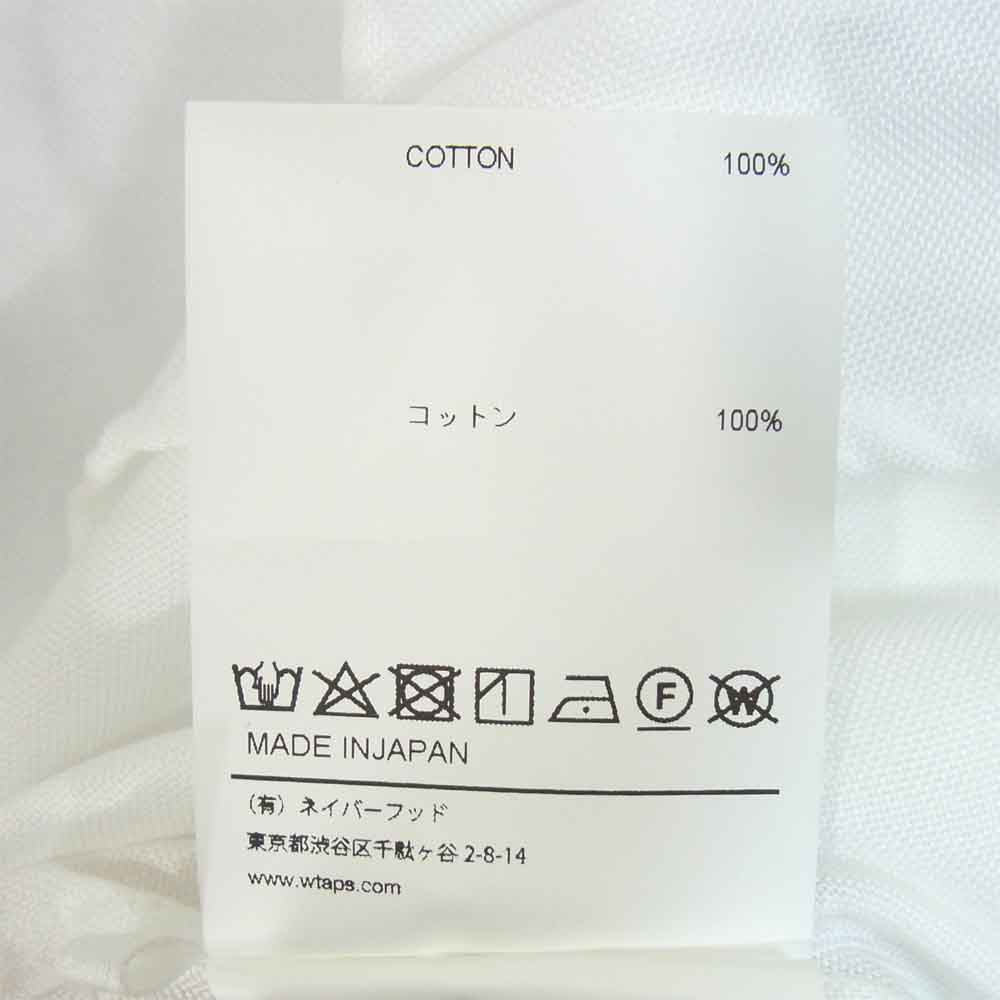 WTAPS ダブルタップス 20SS 201TQDT-SHM02 Thomas Mason OXFORD Shirt BD LS 01トーマス メイソン オックスフォード 長袖 シャツ ホワイト系 M【新古品】【未使用】【中古】