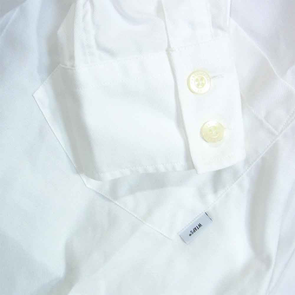 WTAPS ダブルタップス 20SS 201TQDT-SHM02 Thomas Mason OXFORD Shirt BD LS 01トーマス メイソン オックスフォード 長袖 シャツ ホワイト系 M【新古品】【未使用】【中古】