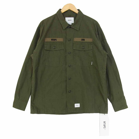 WTAPS ダブルタップス 20SS 201BRDT-SHM02 BUDS LS/SHIRT バッツ ミリタリーシャツ OLIVE DRAB L【新古品】【未使用】【中古】