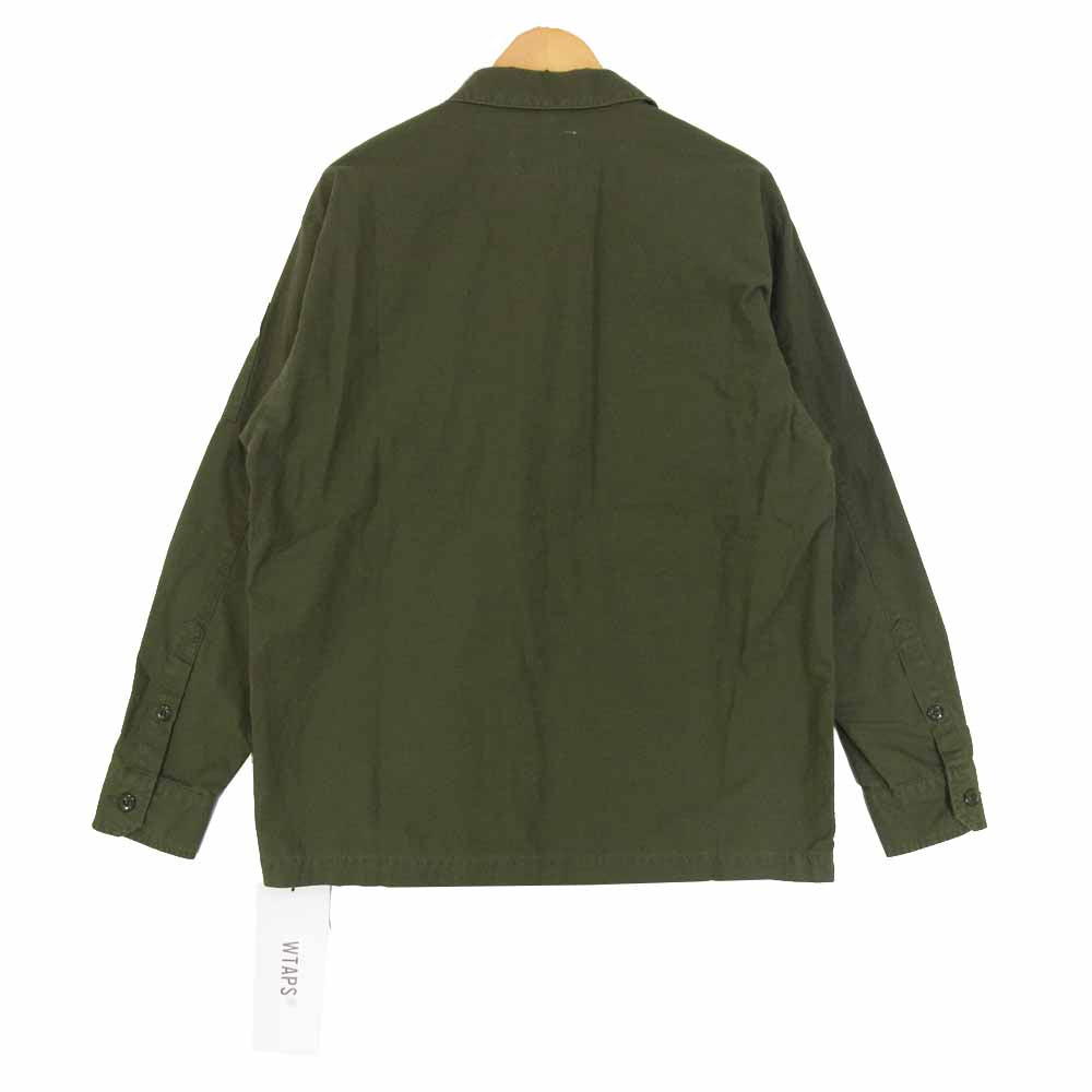 WTAPS ダブルタップス 20SS 201BRDT-SHM02 BUDS LS/SHIRT バッツ ミリタリーシャツ OLIVE DRAB L【新古品】【未使用】【中古】