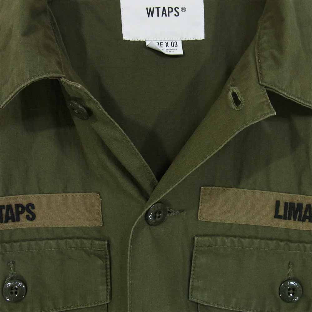 WTAPS ダブルタップス 20SS 201BRDT-SHM02 BUDS LS/SHIRT バッツ ミリタリーシャツ OLIVE DRAB L【新古品】【未使用】【中古】