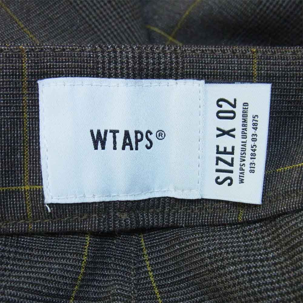 WTAPS ダブルタップス 20SS 201BRDT-PTM07 TUCK TROUSERS タック トラウザーズ パンツ ブラウン系 M【新古品】【未使用】【中古】