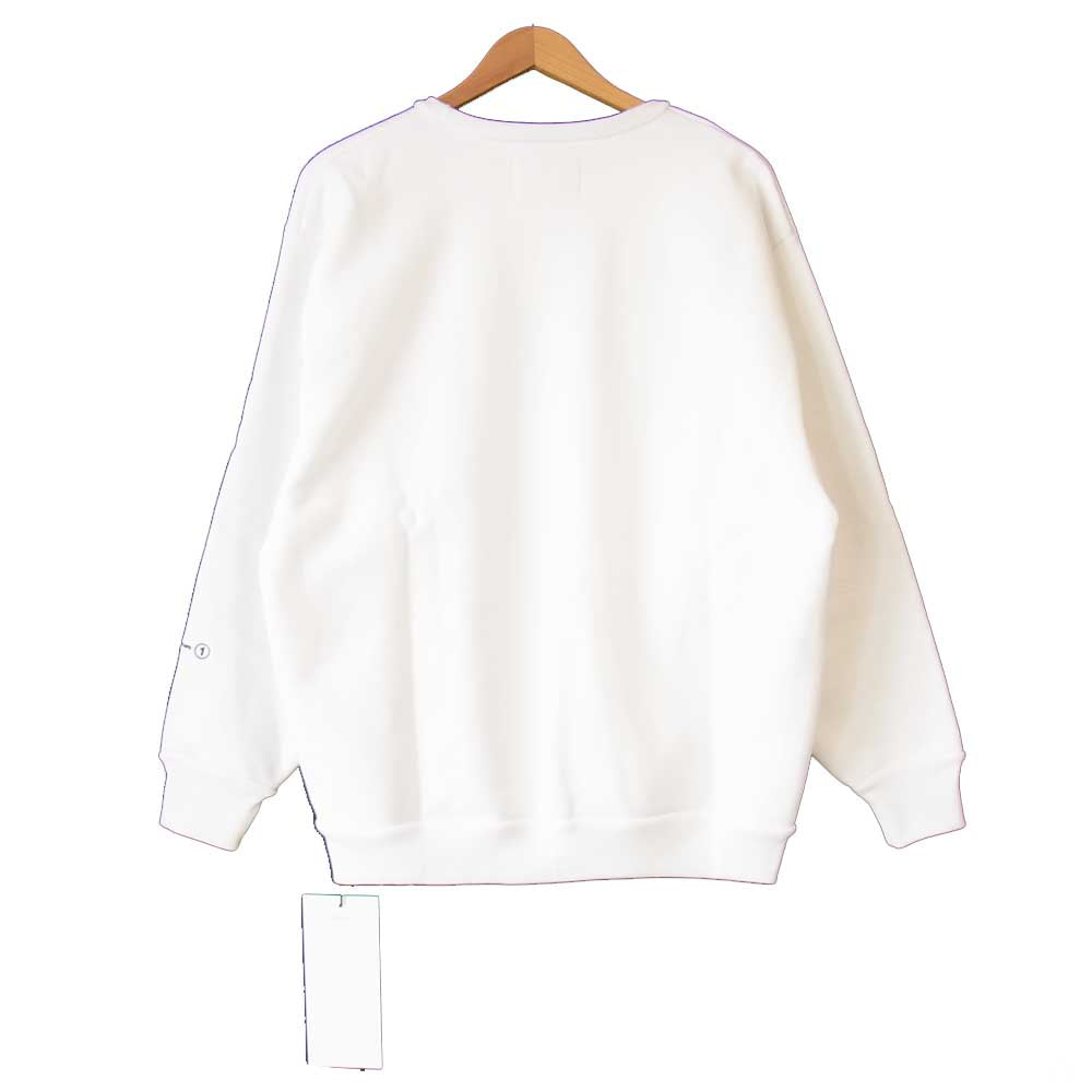 WTAPS ダブルタップス 20AW 202ATDT-CSM18 KATZ CREW NECK SWEATSHIRTS ロゴクルーネックスウェットシャツ ホワイト系 3【新古品】【未使用】【中古】