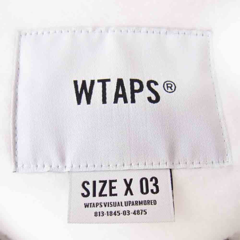 WTAPS ダブルタップス 20AW 202ATDT-CSM18 KATZ CREW NECK SWEATSHIRTS ロゴクルーネックスウェットシャツ ホワイト系 3【新古品】【未使用】【中古】