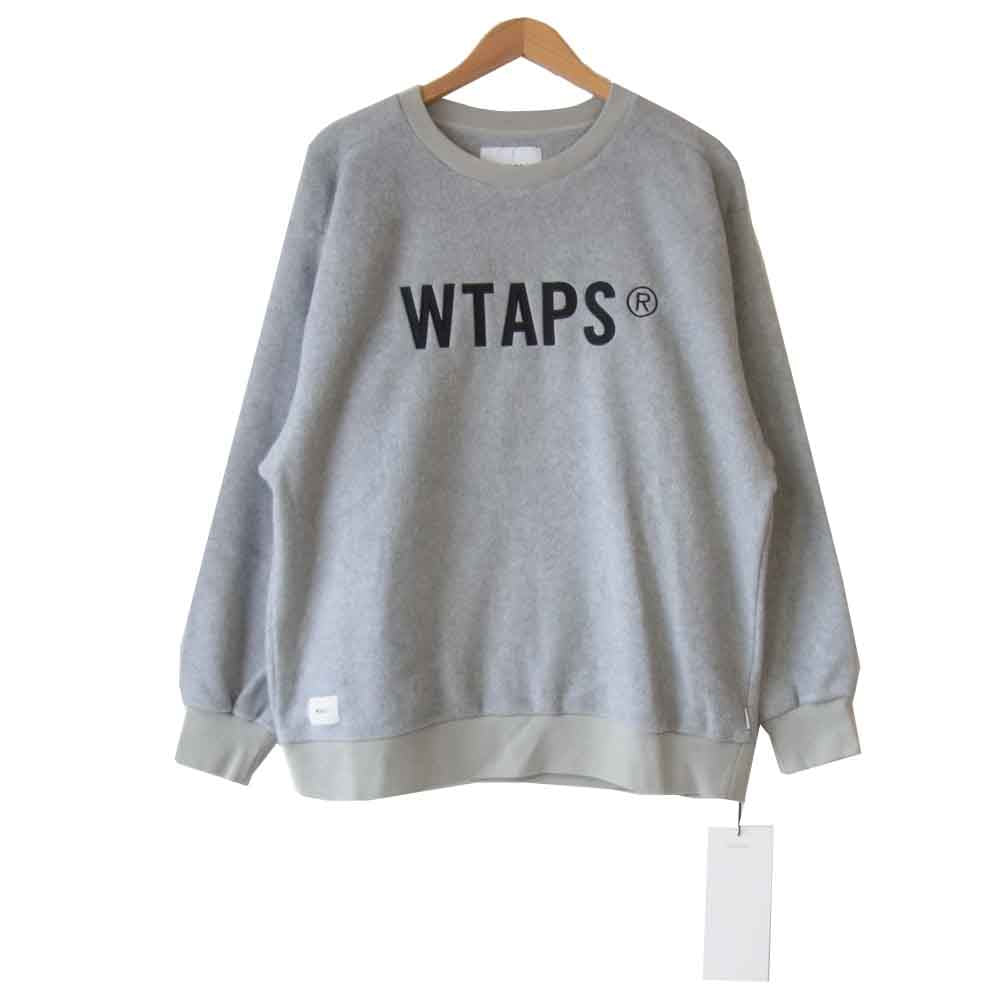 WTAPS ダブルタップス 19AW 192ATDT-CSM24 Downy 01 Crew Sweat ダウニー クルーネック スウェット グレー系 3【新古品】【未使用】【中古】