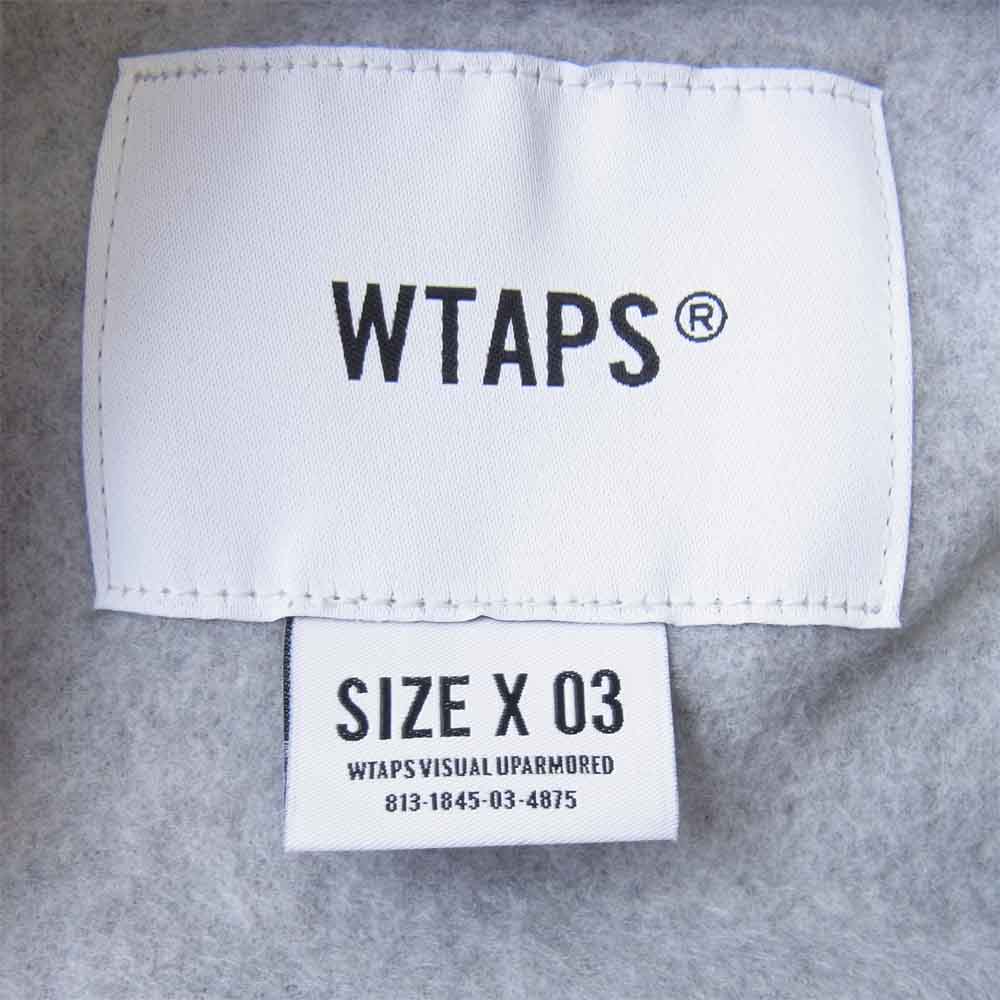 WTAPS ダブルタップス 19AW 192ATDT-CSM24 Downy 01 Crew Sweat ダウニー クルーネック スウェット グレー系 3【新古品】【未使用】【中古】