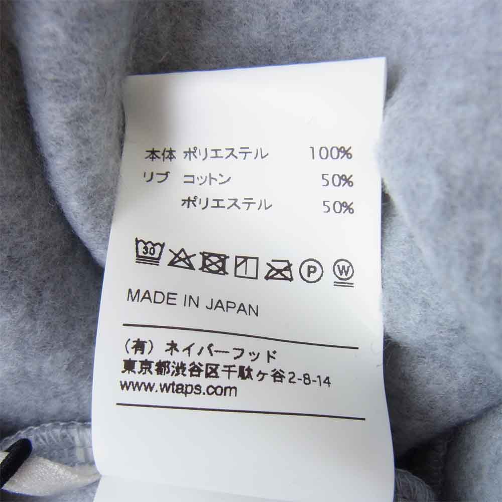 WTAPS ダブルタップス 19AW 192ATDT-CSM24 Downy 01 Crew Sweat ダウニー クルーネック スウェット グレー系 3【新古品】【未使用】【中古】