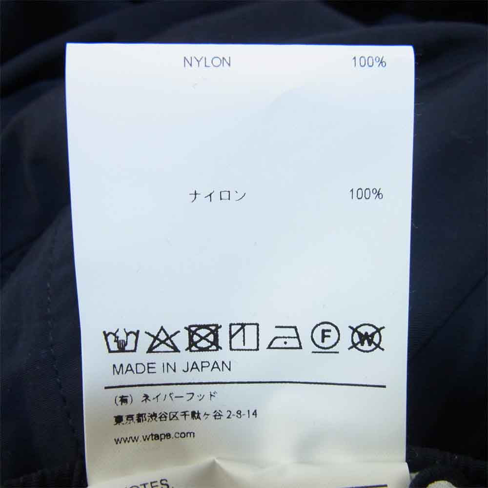 WTAPS ダブルタップス 20SS 201TQDT-PTM06 TRACKS TROUSERS トラックス トラウザーズ パンツ ブラック系 M【新古品】【未使用】【中古】