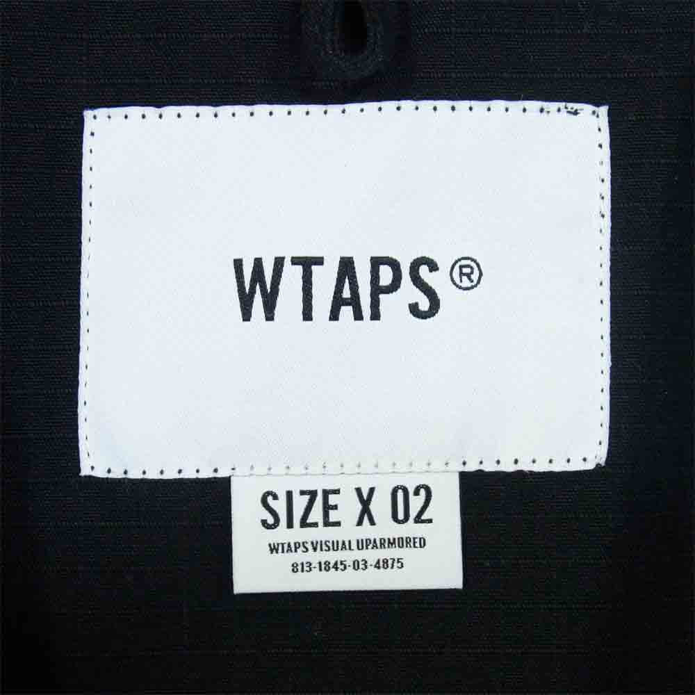 WTAPS ダブルタップス 202WVDT-SHM01 JUNGLE SHIRT RIPSTOP リップストップ ジャングル シャツ ブラック系 2【新古品】【未使用】【中古】