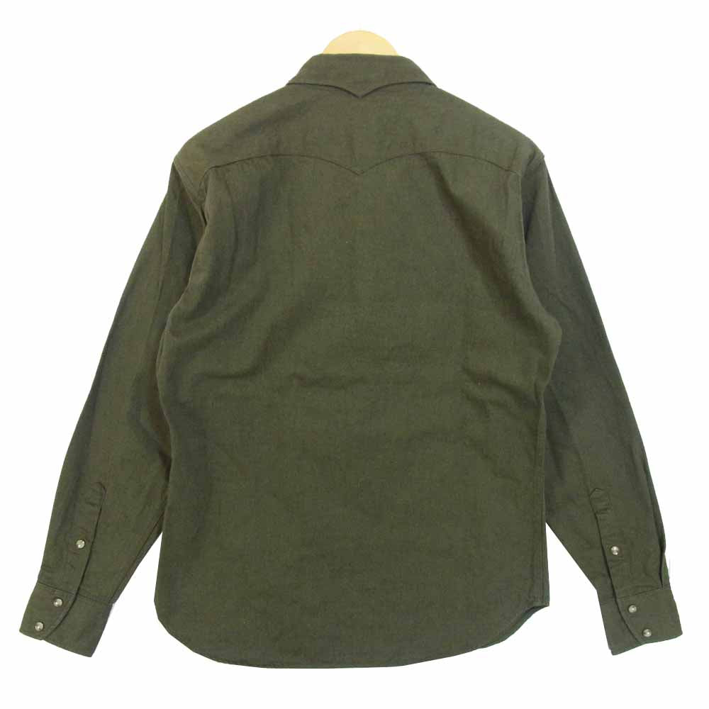 Stevenson Overall Co. スティーブンソンオーバーオール Trigger TG1-OL 長袖 シャツ カーキ系 L【新古品】【未使用】【中古】