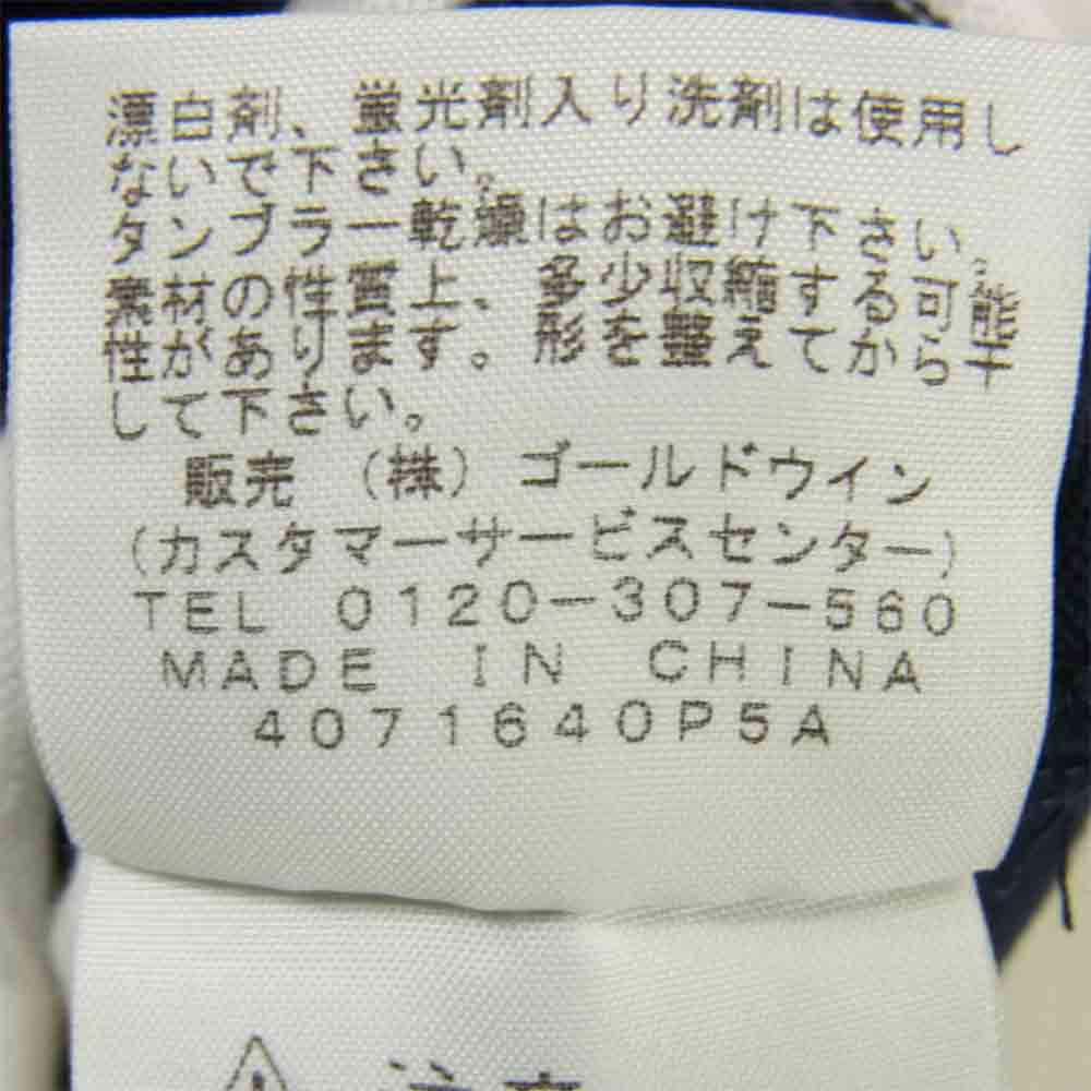 THE NORTH FACE ノースフェイス NT61407 Low Count Border Tee ロー カウント ボーダー 長袖 Tシャツ ネイビー系 ホワイト系 XL【中古】
