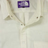 THE NORTH FACE ノースフェイス NT3609N PURPLE LABEL パープル レーベル リネン 半袖 シャツ オフホワイト系 L【中古】