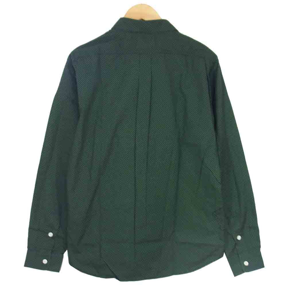 THE NORTH FACE ノースフェイス NT3260N PURPLE LABEL パープル レーベル ドット 長袖 シャツ グリーン系 L【中古】