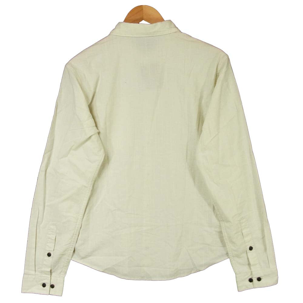patagonia パタゴニア 51760 L/S ORGANIC COTTON SLUB POPLIN SHIRT ロングスリーブ オーガニック コットン スラブ ポプリン 長袖 シャツ ライトグレー系 S【新古品】【未使用】【中古】