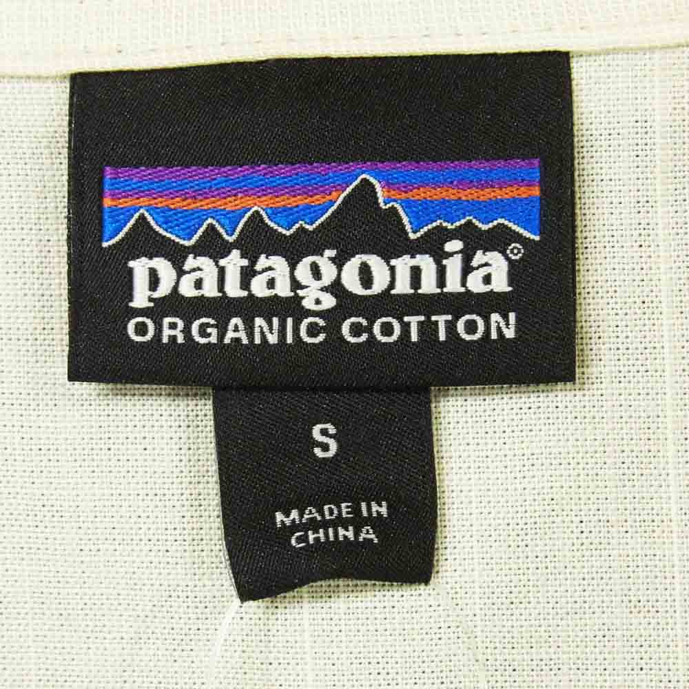 patagonia パタゴニア 51760 L/S ORGANIC COTTON SLUB POPLIN SHIRT ロングスリーブ オーガニック コットン スラブ ポプリン 長袖 シャツ ライトグレー系 S【新古品】【未使用】【中古】