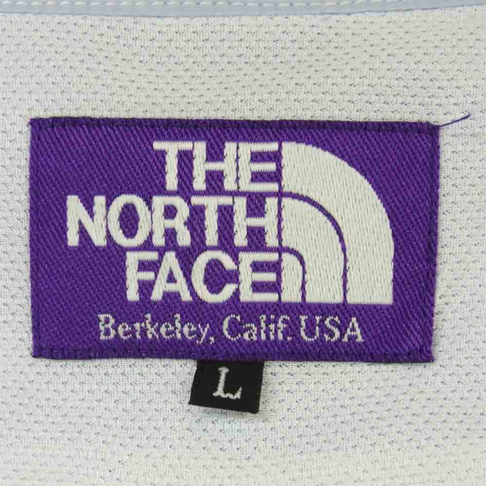 THE NORTH FACE ノースフェイス NT3450N PURPLE LABEL パープル レーベル STRETCH BROAD SHIRT ストレッチ ブロード シャツ ライトブルー系 L【中古】