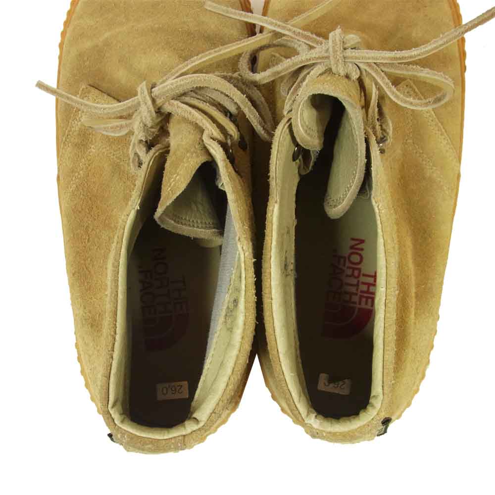 THE NORTH FACE ノースフェイス GORE-TEX ゴアテックス スエード チャッカ ブーツ ライトブラウン系 26cm【中古】