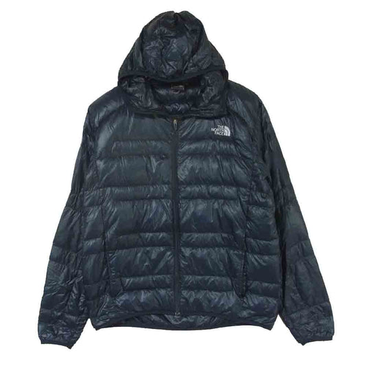 THE NORTH FACE ノースフェイス ND18971 LIGHT HEAT HOODIE ライト ヒート フーディー ダウン ジャケット ネイビー系 L【中古】